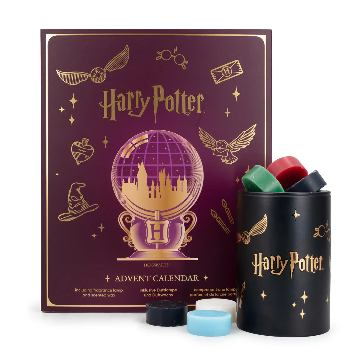Harry Potter Adventskalender 2026 mit Duftlampe & 24 Duftwachs Wax Melts – Hogwarts Weihnachtskalender für Erwachsene & Fans – Offiziell lizenziertes Geschenkset