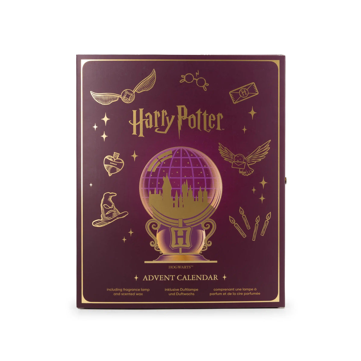 Harry Potter Adventskalender 2026 mit Duftlampe & 24 Duftwachs Wax Melts – Hogwarts Weihnachtskalender für Erwachsene & Fans – Offiziell lizenziertes Geschenkset