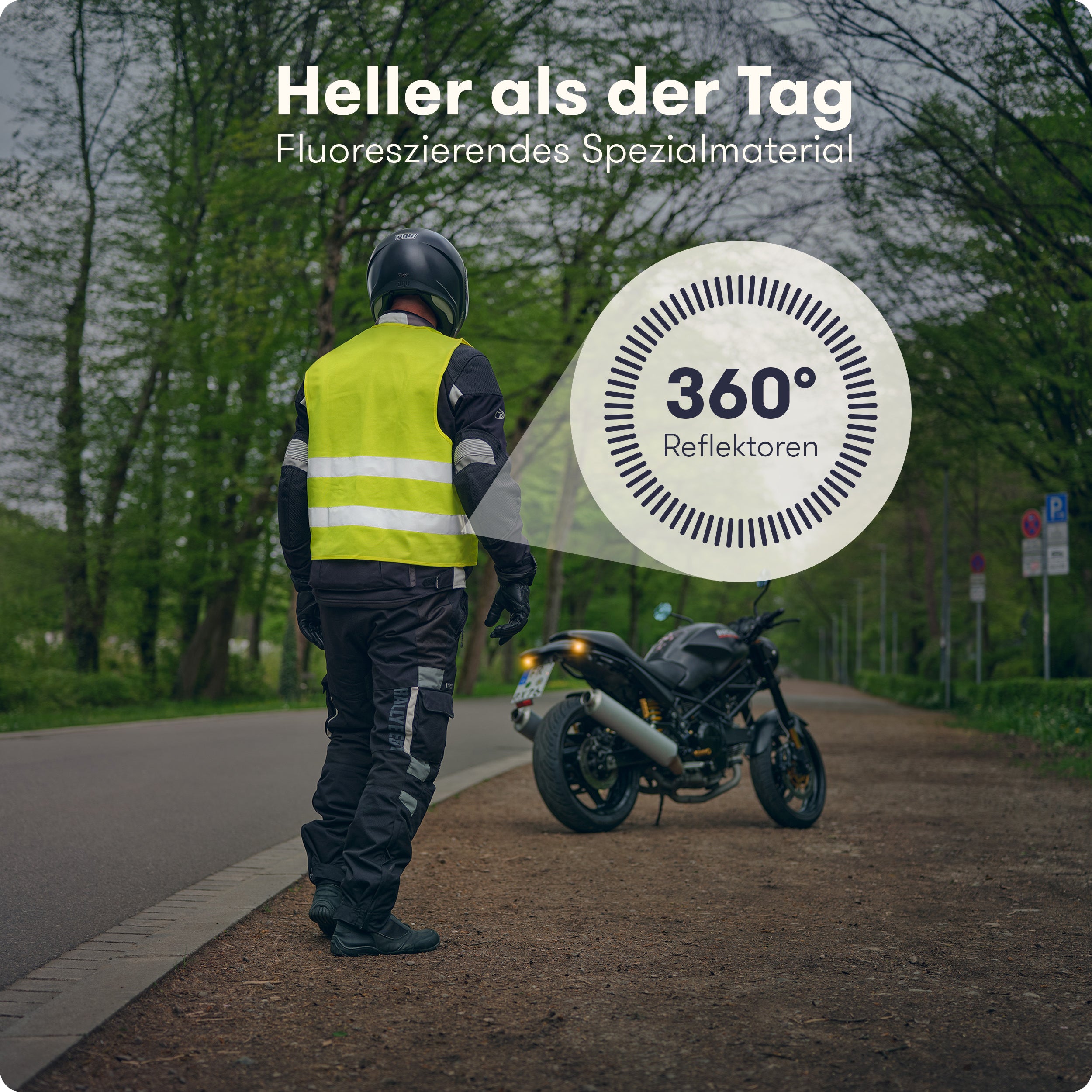 PURAHELP Motorrad Verbandskasten  DIN 13167  - Inkl. Warnweste & Beatmungstuch