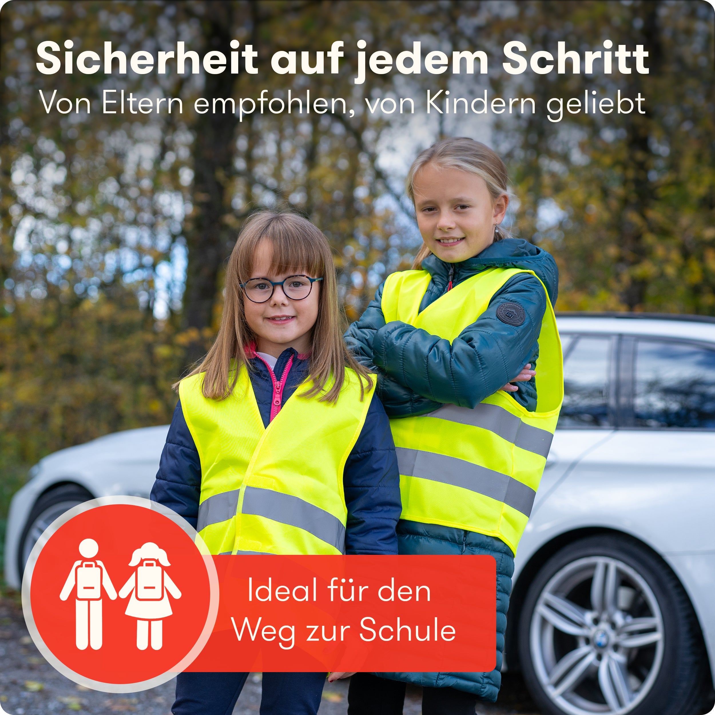 Warnwesten Kinder 4er Set