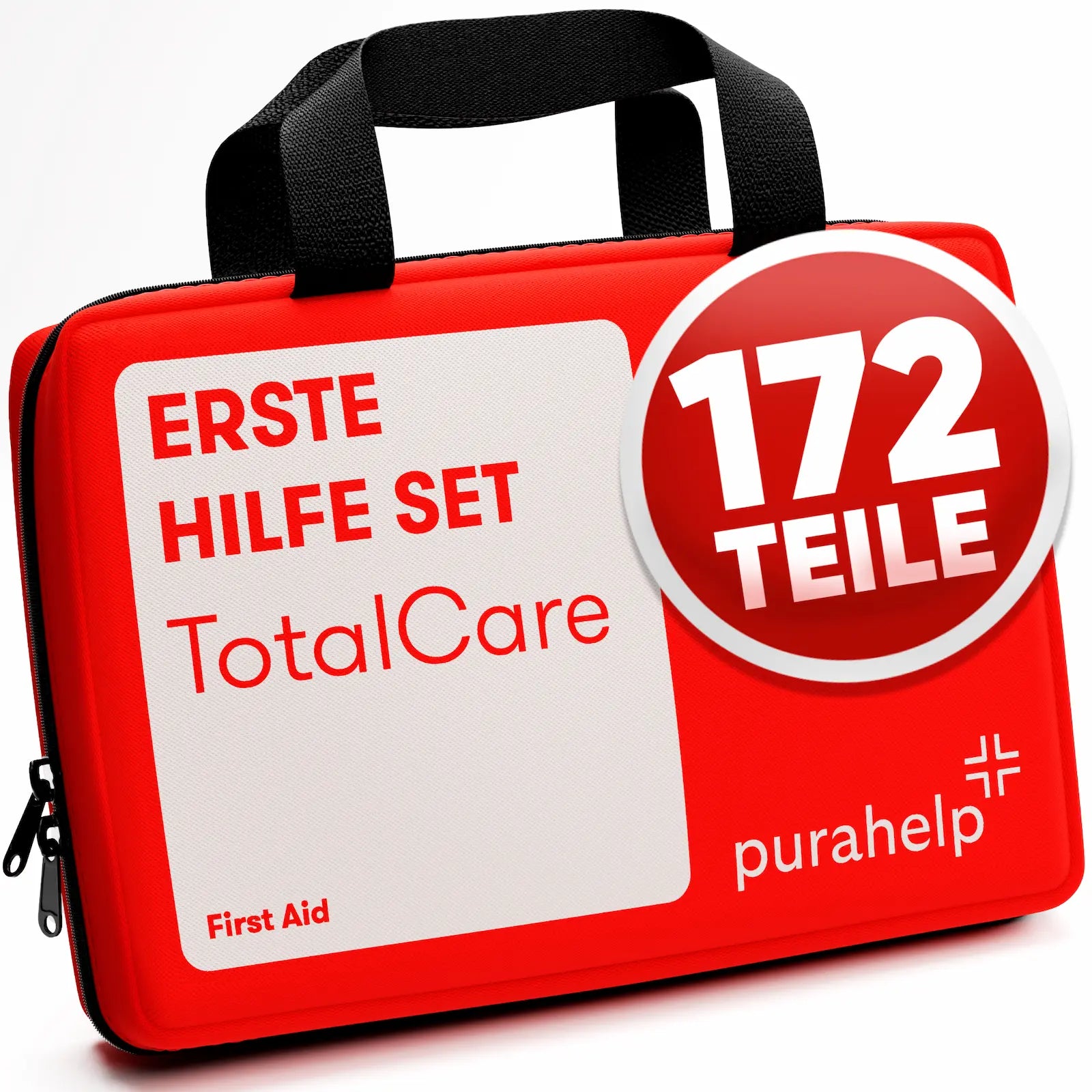 PURAHELP Erste Hilfe Set TotalCare mit 172 Teilen – umfassende Notfallausrüstung für Zuhause, Büro oder unterwegs